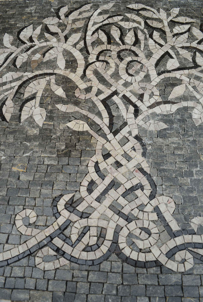 Intertwining Tree - Mosaic Artwork