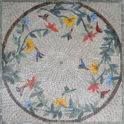 Mosaic Wall Art - Chirpy
