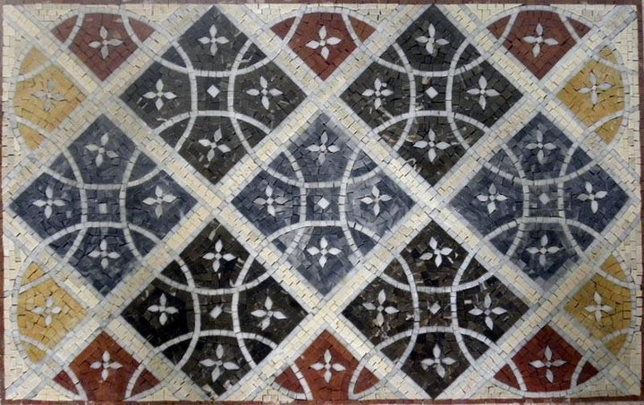 Geometric Floor Mosaic - Amelie III