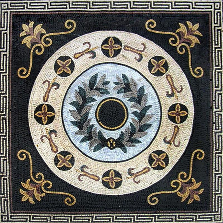 Greco-Roman Floral Panel - Apollo Mosaic