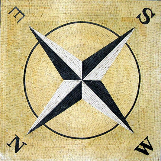 Gold Wind Rose Mosaic - Stargate