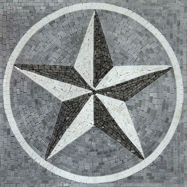 Geometric Mosaic Medallion - Stargate