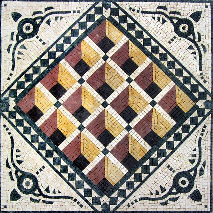Geometric Stone Art Mosaic