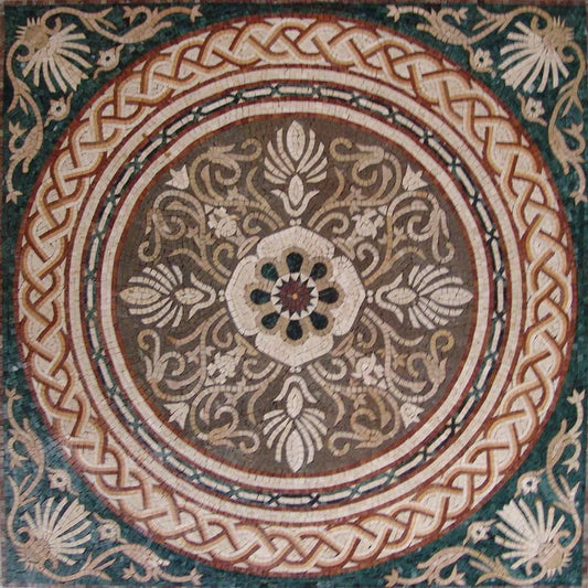 Floral Art Mosaic Panel - April III