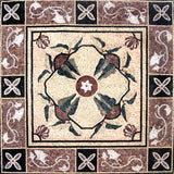 Floral Geometric Pattern Mosaic
