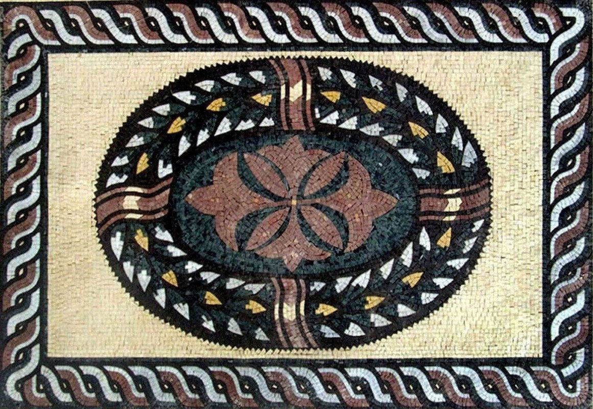 Geometric Marble Mosaic