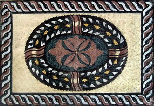 Geometric Marble Mosaic