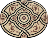 Oval Floral Mosaic - Lucilla