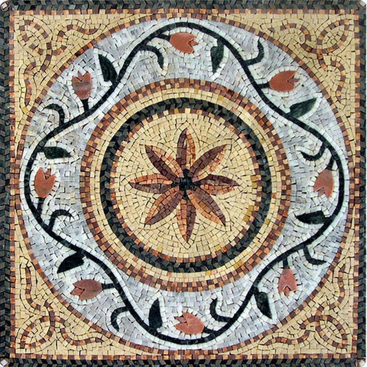 Flower Mosaic Square - Ella
