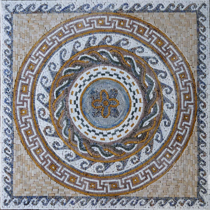Greco-Roman Floral Mosaic - Dela IV