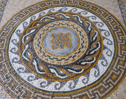 Greco-Roman Floral Mosaic - Dela V