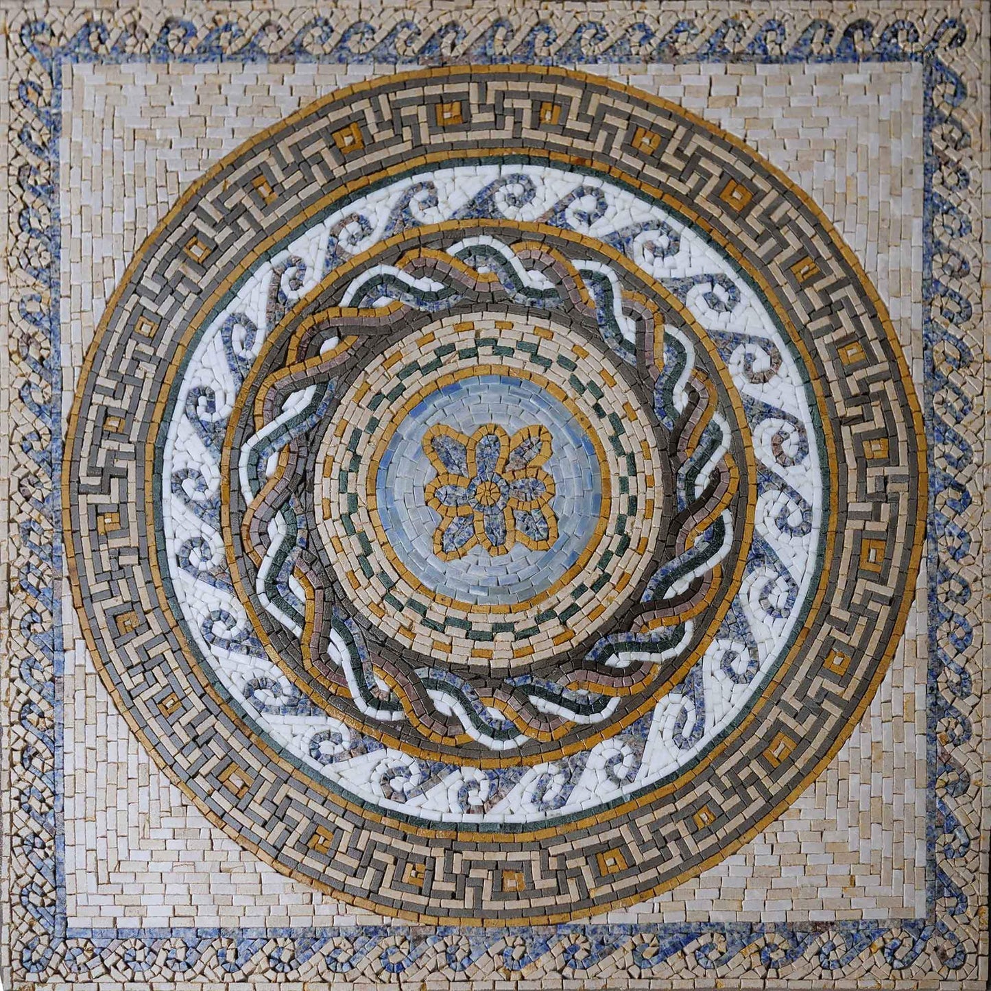 Greco-Roman Floral Mosaic - Dela V