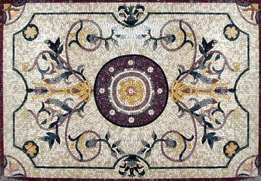 Rectangular Flower Mosaic - Varina