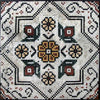 Geometric Floral Mosaic Art - Lena