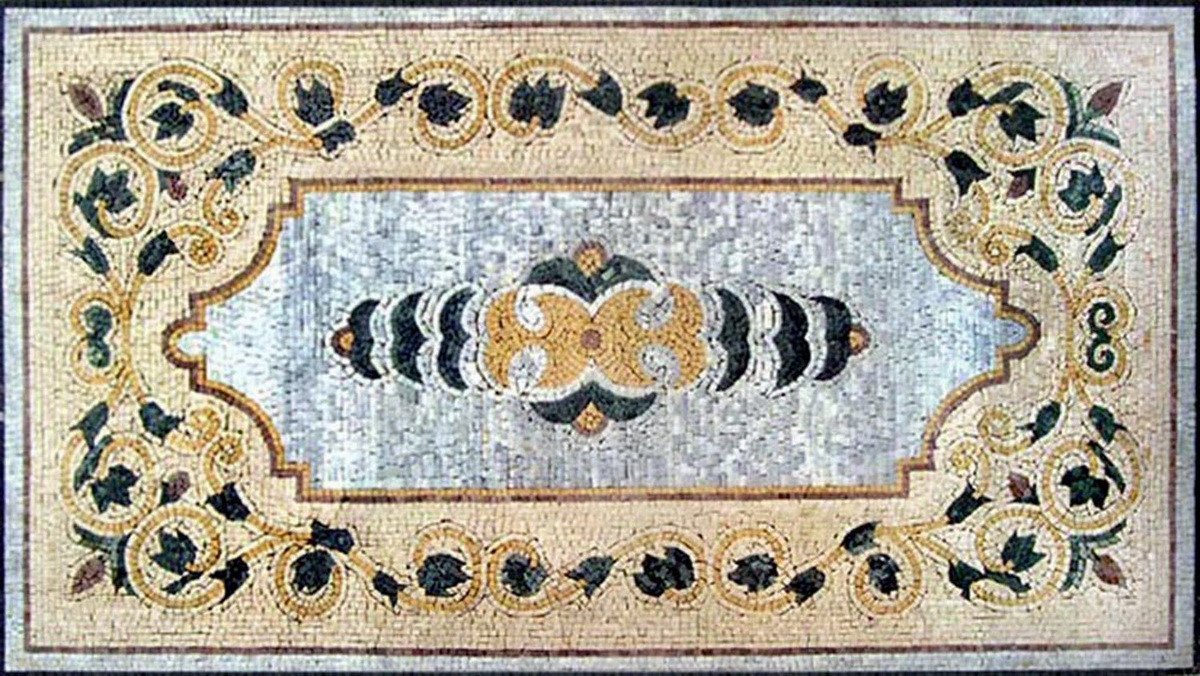 Geometric Mosaic Design Artwork Inlay