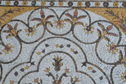Botanical Mosaic Panel or Floor Inlay - Hadi
