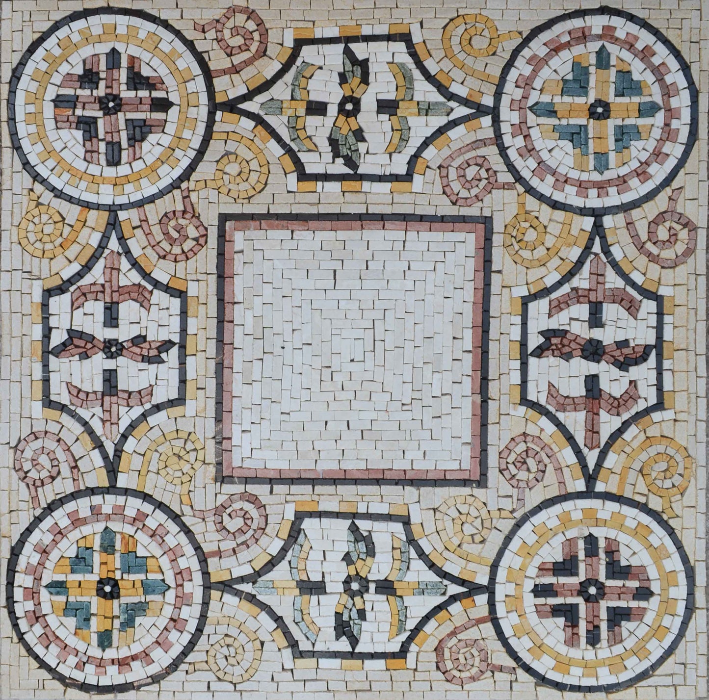 Geometric Marble Mosaic Stone Art Tile