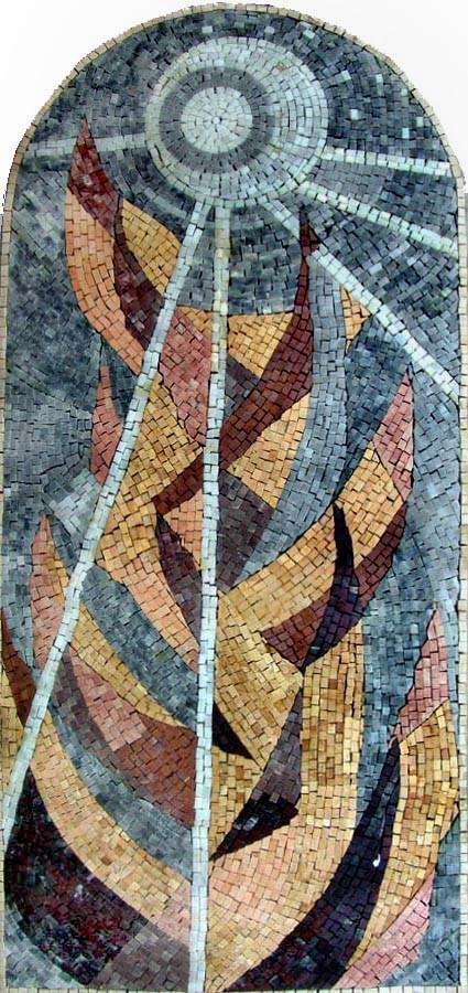 Abstract Mosaic Art - Impressionistic Sky