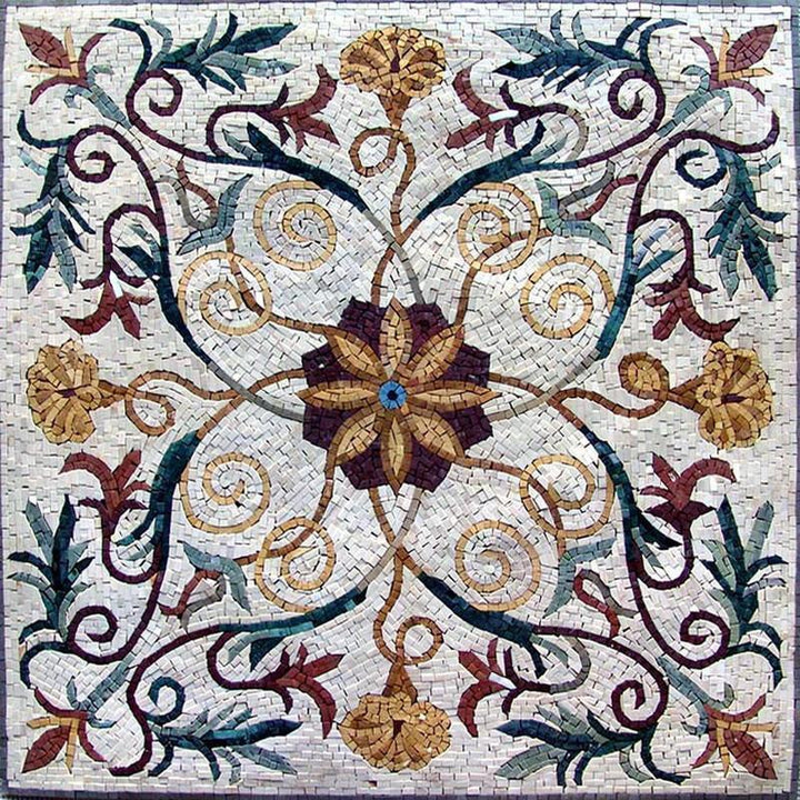Vine and Flower Mosaic - Saniya