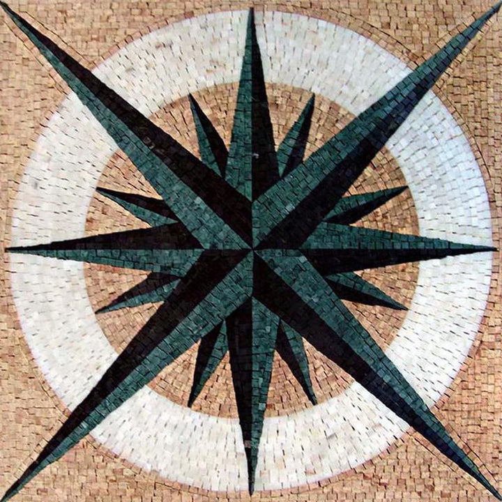 Nautical Mosaic Square - Doris