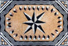 Compass Geometric Mosaic - Sand Rug