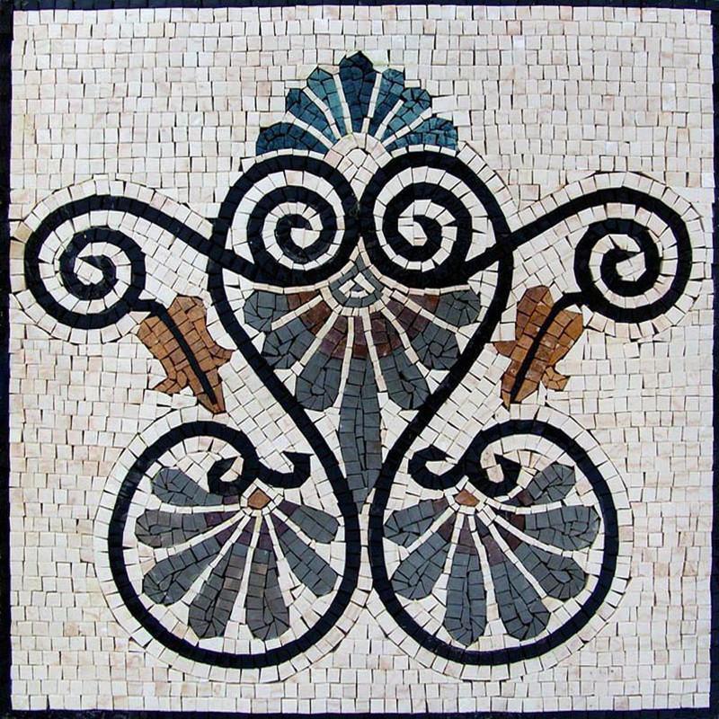 Geometric Marble Mosaic