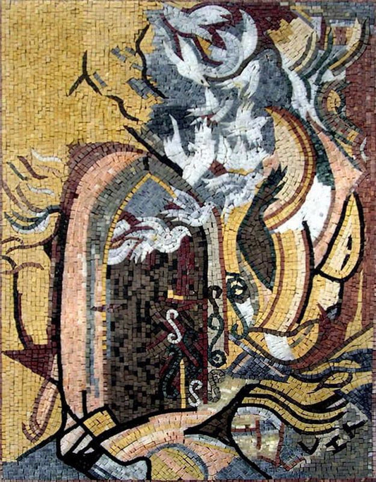 Mosaic Mural Decor - Abstract Design