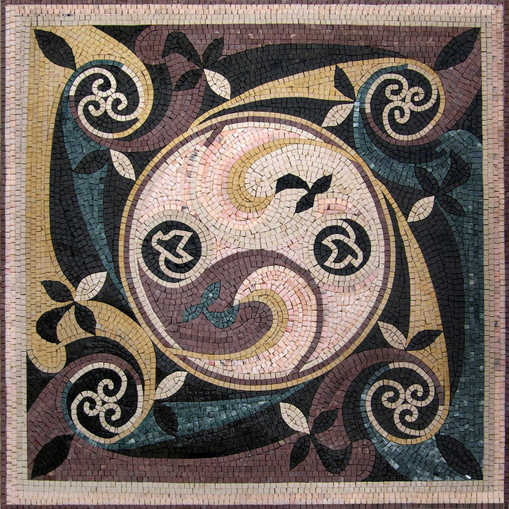 Geometric Mosaic Square - Juliette