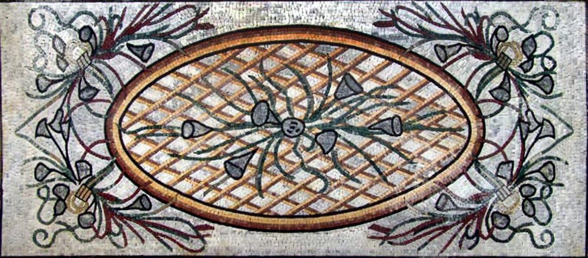 Octagon Floor Mosaic Design - Ley