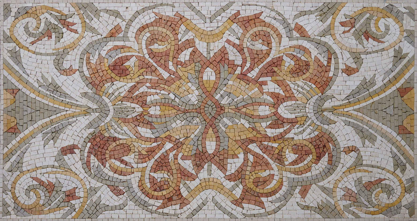 Elegantly Designed Floral Geometric Mosaic II