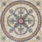 Roman Floral Mosaic Square - Noa II
