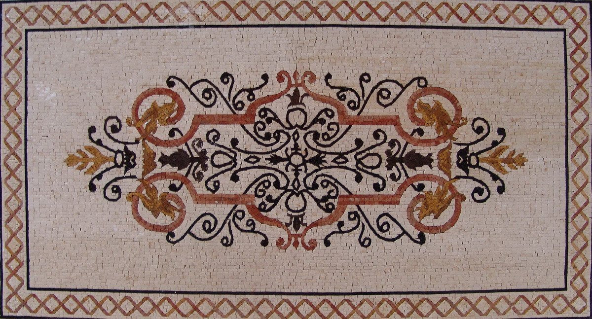 Area Rug Mosaic - Ceiba Crimson