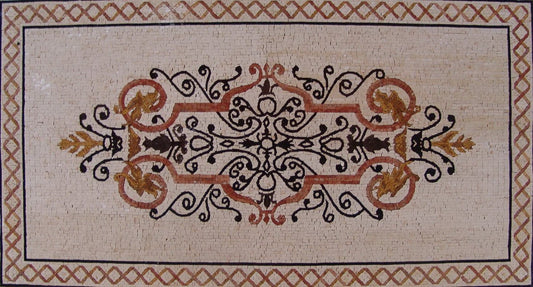 Area Rug Mosaic - Ceiba Crimson