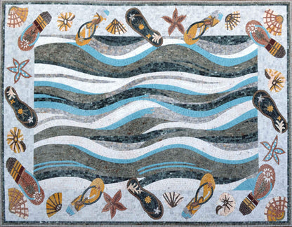 Geometric Mosaic - Entrance Mat