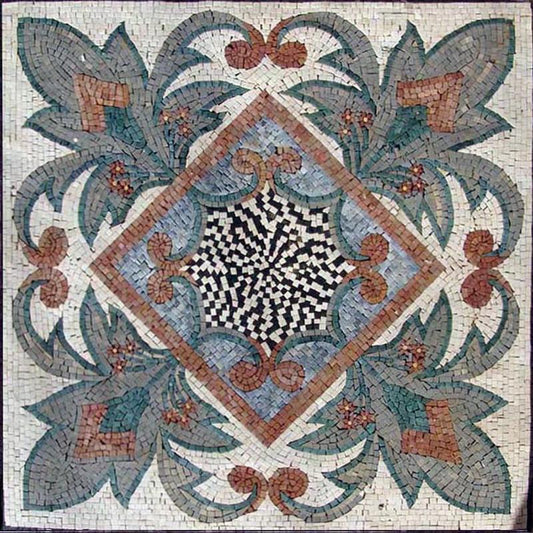 Geometric Flower Mosaic - Remi