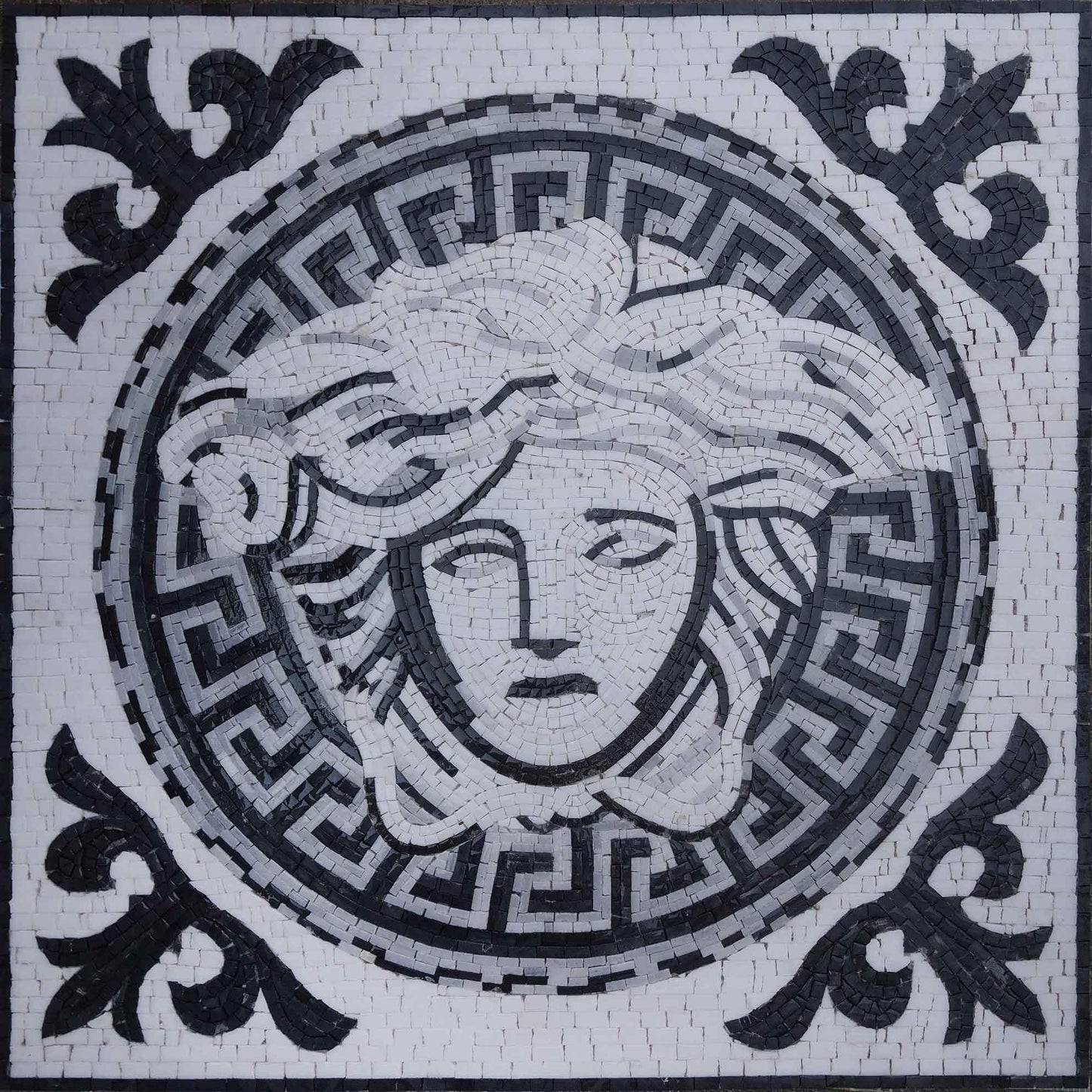 Ancient Mosaic - Black & White Versace