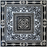 Geometric Mosaic - Black & White Illusion