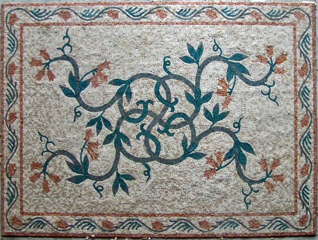 Floral Mosaic Rug