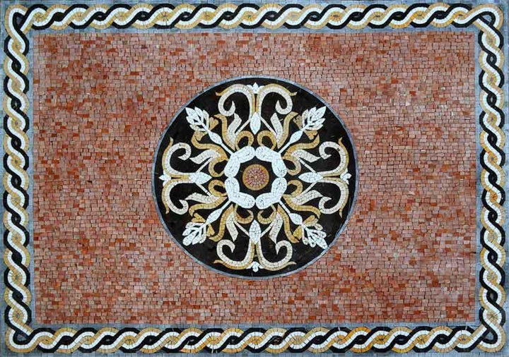 Flower Geometric Rug Mosaic