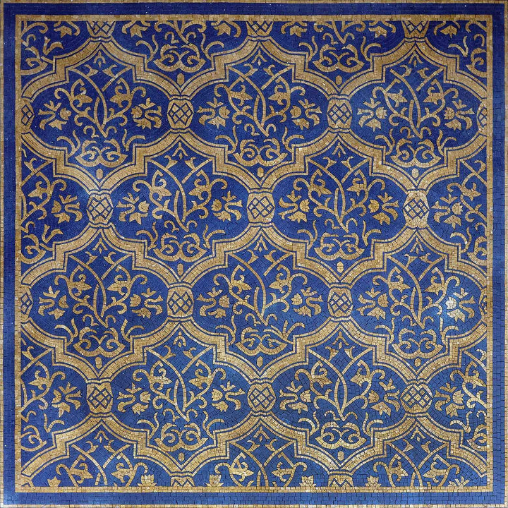 Mosaic Arabesque Pattern - Blue Nights