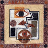 Modern Abstract Mosaic Decor - Eyes