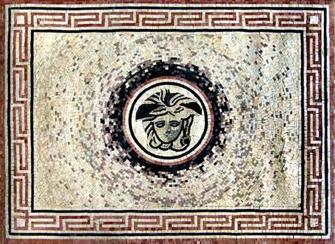Rectangular Rug Mosaic - Gorgon