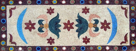 Mosaic Tile Art Rug Design Pattern