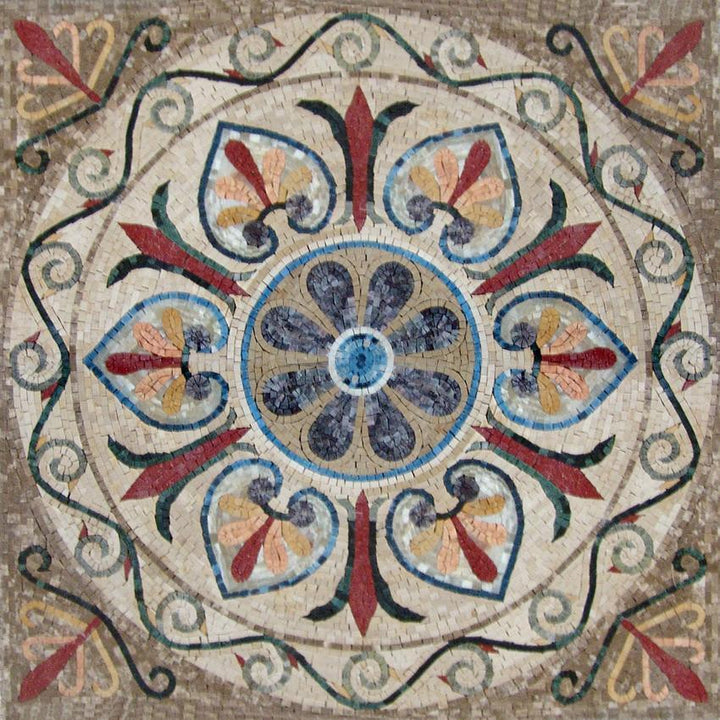Arabesque Floral Mosaic - Yanu
