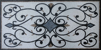 Floor Mosaic Rug - Vivianne