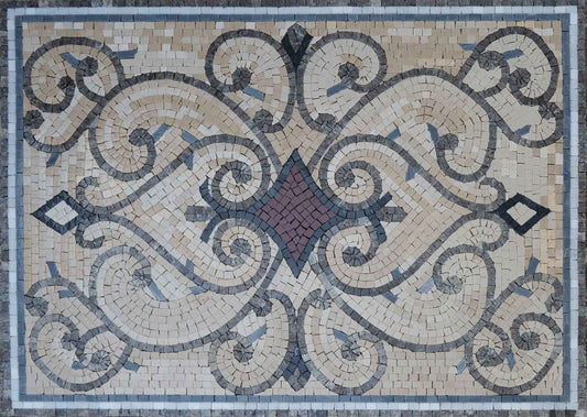 Marble Mosaic Rug - Francesca