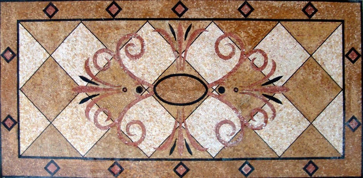 Rectangular Marble Mosaic