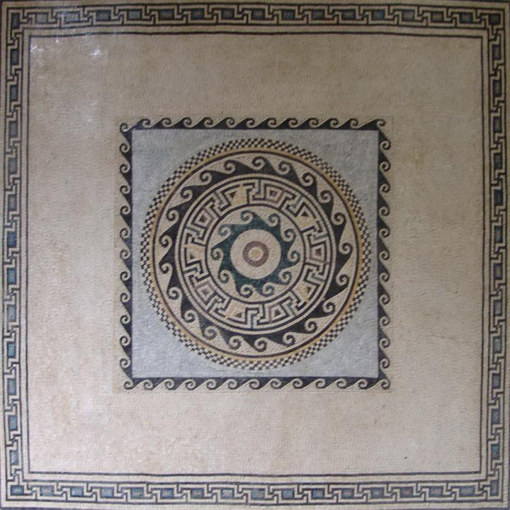 Greco-Roman Marble Square - Agda Mosaic