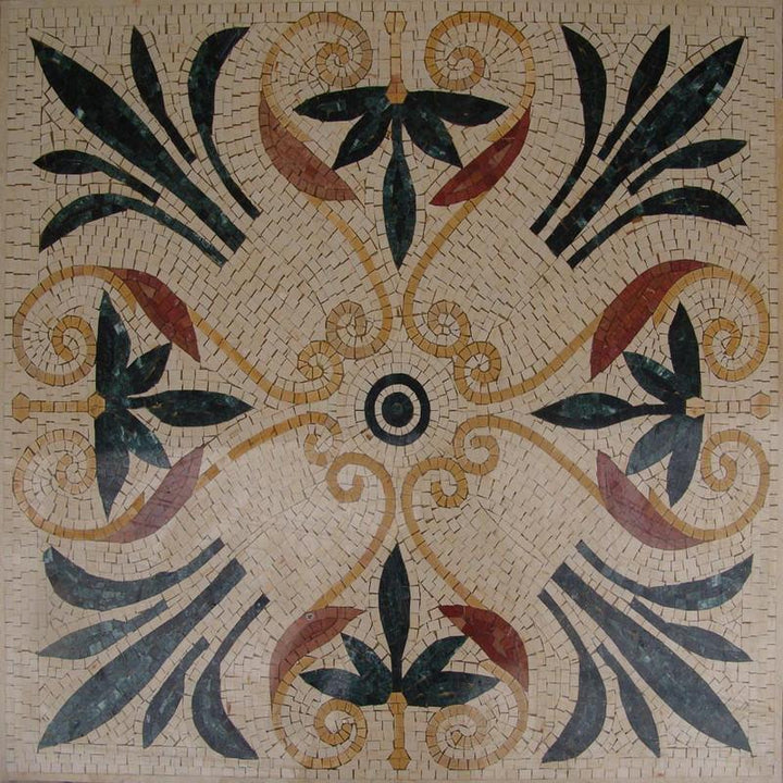 Botanical Decorative Tile - Jena Mosaic