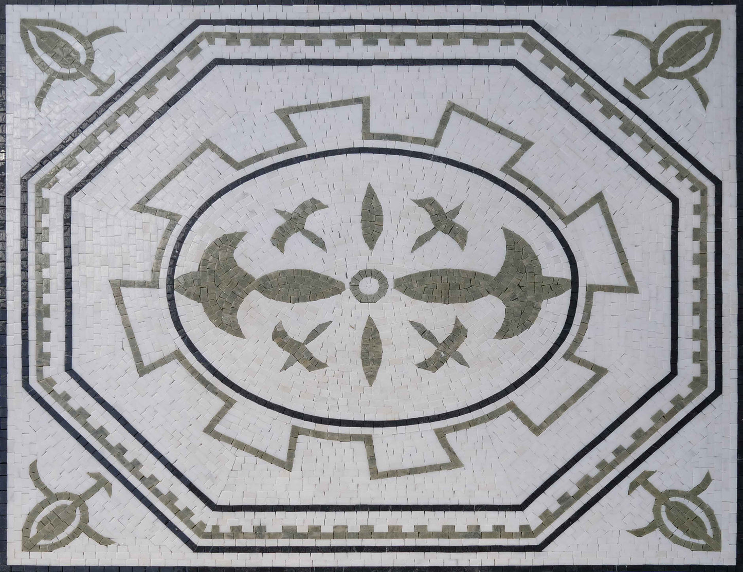 Geometric Mosaic Art - Pigeon Shape